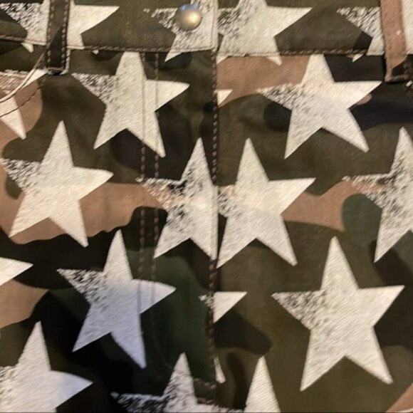 Valentino Denim Star Print Shorts size 4 - Picture 8 of 12